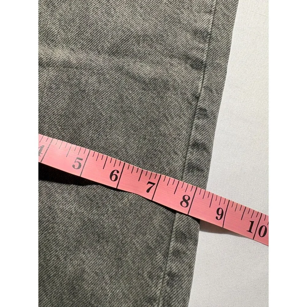 Zara Women's Gray Distressed Straight Leg Jeans Size 6